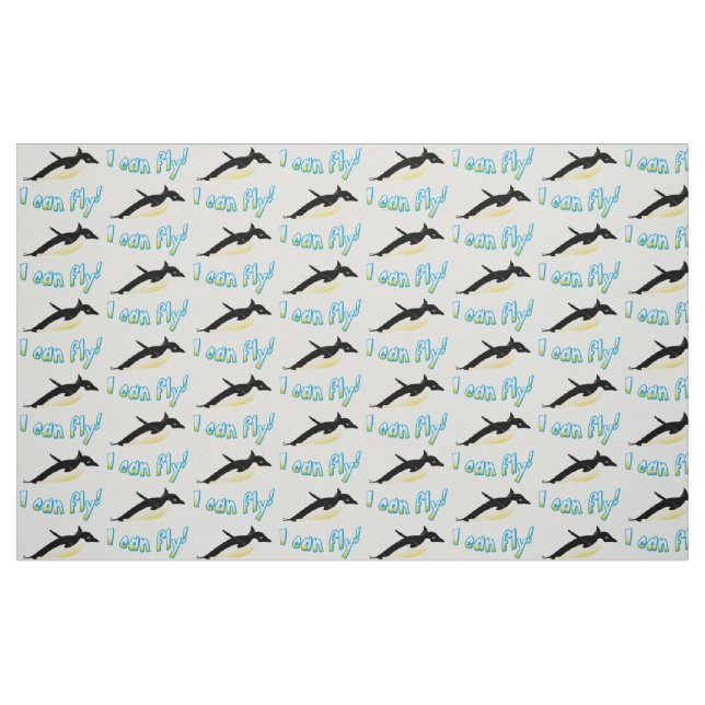 Flytande penguin tyg (Fat Quarter)