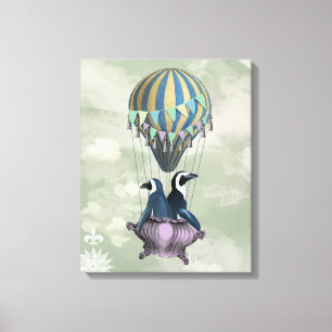 Flytande Penguiner Canvastryck