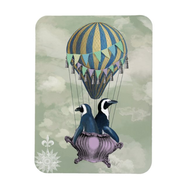 Flytande Penguins 2 Magnet (Vertikal)