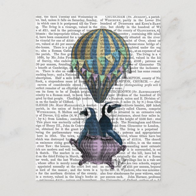 Flytande Penguins Vykort (Framsida)