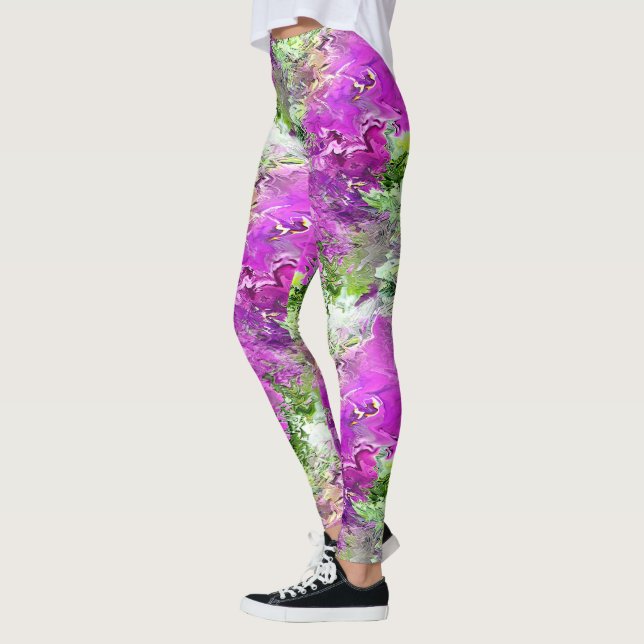 Flytande Petunias..... Leggings (Vänster)