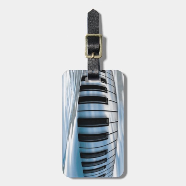 Flytande Piano Nycklar Bagagebricka (Vertikal Framsida)