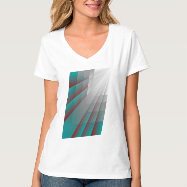 Flytande raster t shirt (Framsida)