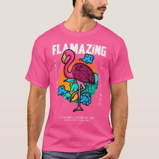 Flytande rom och Bass Flamingo Dnb Music Dj Vätska T Shirt
