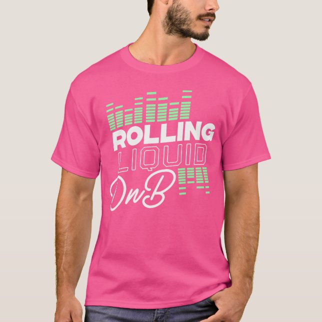 Flytande rom och buss Dubstep-dnb T Shirt (Framsida)