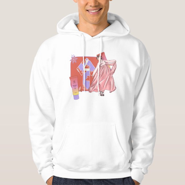 Flytande rosa hanbok & Glow BB Cream Hoodie (Framsida)
