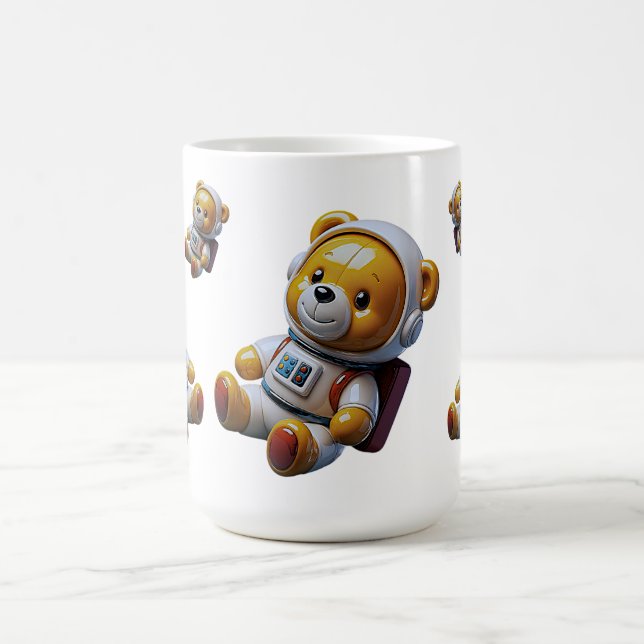 Flytande rymd nalle kaffemugg (Center)