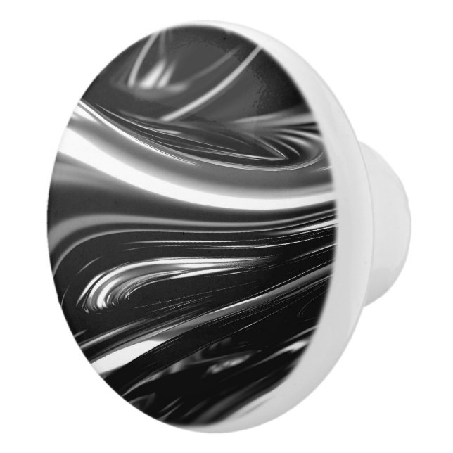 Flytande Silver Metall Knopp (Höger)