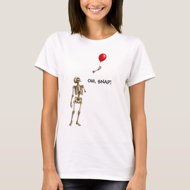 Flytande skelettarm t shirt (Framsida)