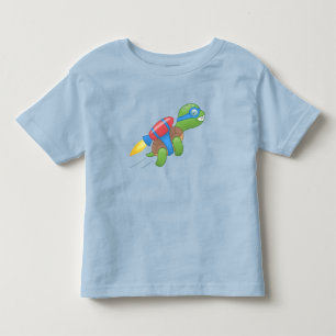 Flytande sköldpadda med Red Jetpack T Shirt