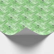 Flytande skönhet: Sage Line Art Gift Wrap Roll
