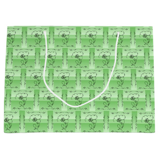 Flytande Skönhet Salvia Horisontell Presentpåse (Framsidan)