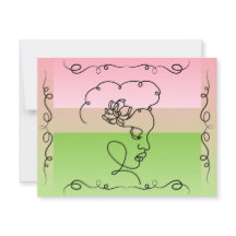 Flytande skönhet: Tomt kort för konstföremål