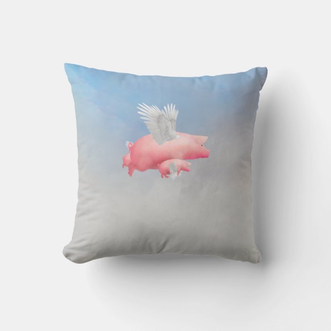 Flytande smågrisar kudde (Framsida)