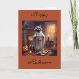 Flytande spökvask Halloween-kort Kort