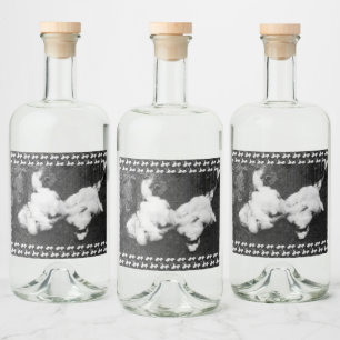 flytande spritflaskor etikett