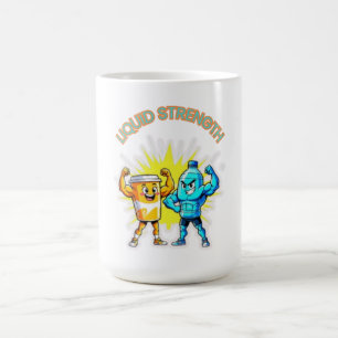 Flytande Styrka – Rolig Juice & Vatten Muskel Desi Kaffemugg