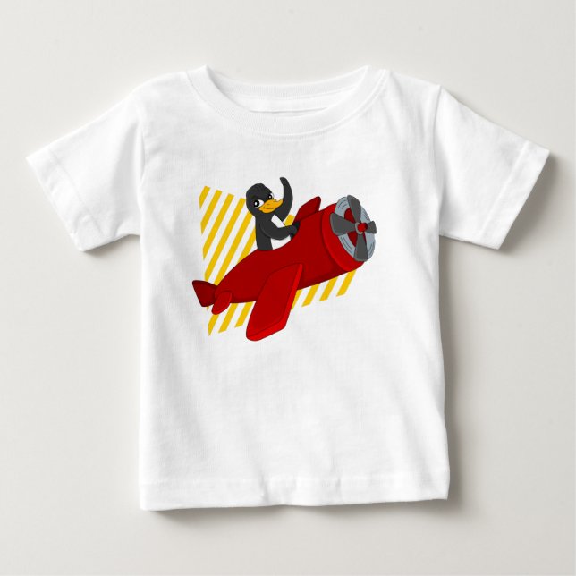 Flytande tecknad baby T-Shirt (Framsida)