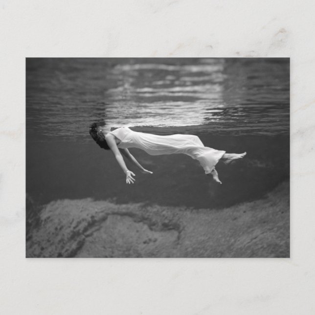 Flytande undervatten, 1947 vykort (Framsida)