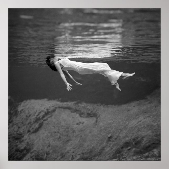 Flytande Underwater, 1947. Vintage Photo Poster (Framsidan)