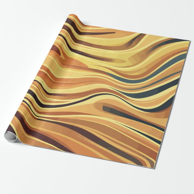 Flytande varm Abstrakt Vinkarare Presentpapper (Utrullad)