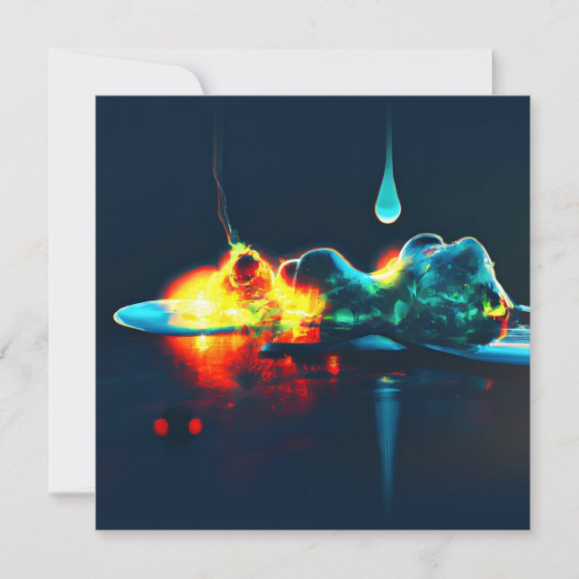 Flytande vätskeavdropp (Framsida)