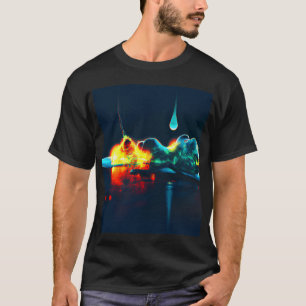 Flytande vätskeavdropp t shirt