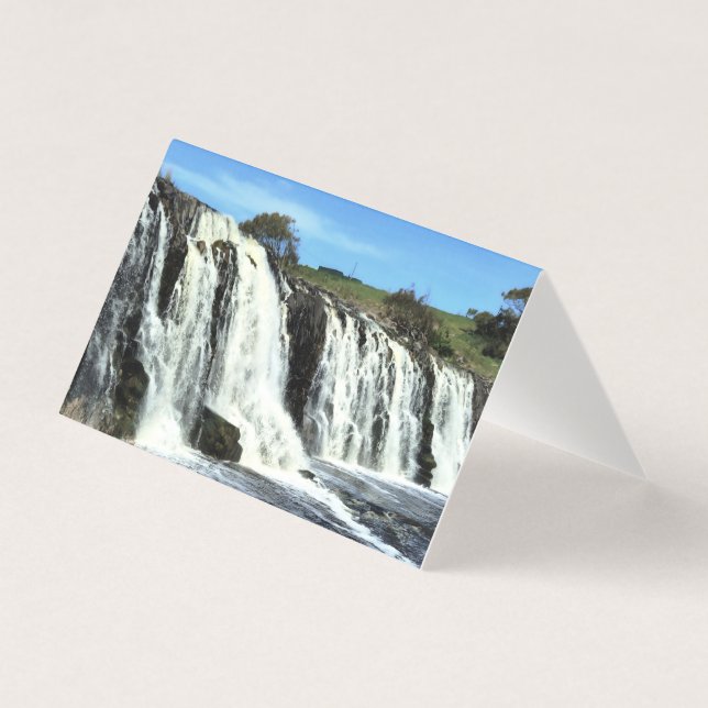 Flytande vatten från Hopkins Falls välkomstkort Kort (Framsida)