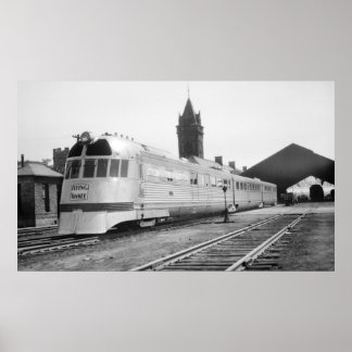 Flytande yankee i Portland, ME Union Station 1937 Poster