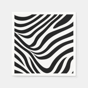 Flytande Zebra ränder Pappersservett