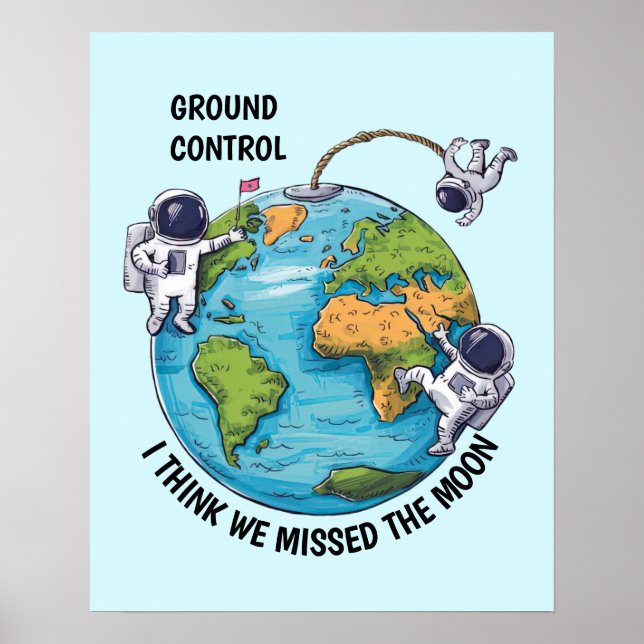 Flyter astronauter poster (Framsidan)