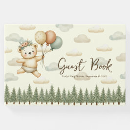 Flyter Bear Äventyr Baby Shower Gästböcker