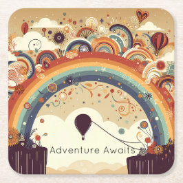 Flyter bubblor underlägg papper kvadrat