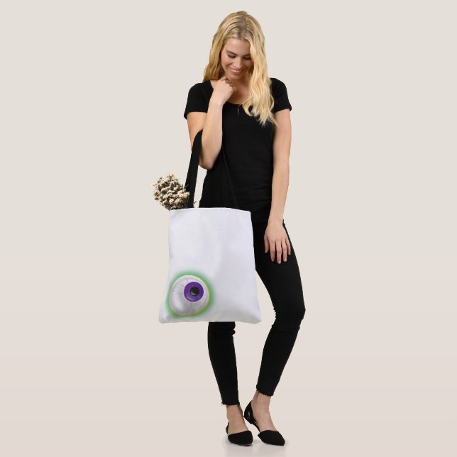 Flyter Glowing Eyeball Öga Halloween Bag Tygkasse (På modell)