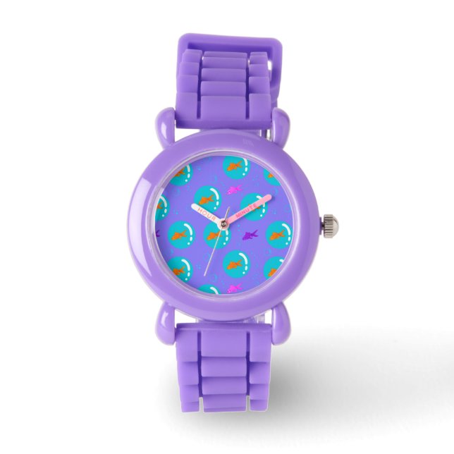 Flyter goldfish_periwinkle armbandsur (Framsida)