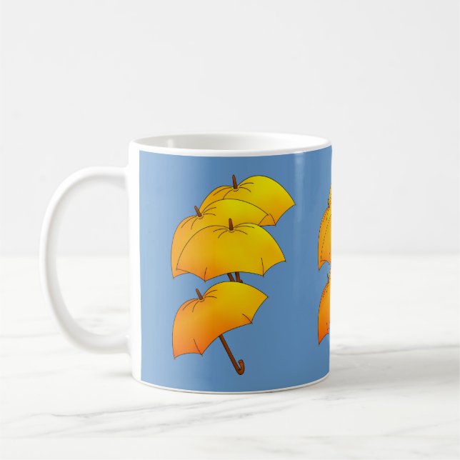Flyter gultens paraply kaffemugg (Vänster)