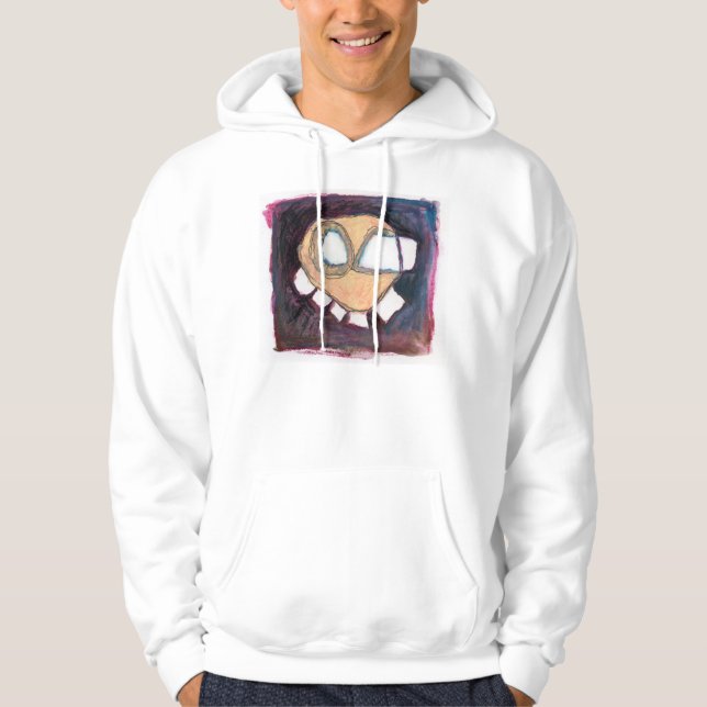 flyter huvud på en hodie hoodie (Framsida)