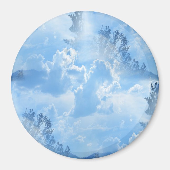 Flyter i molnen.. magnet (Framsidan)