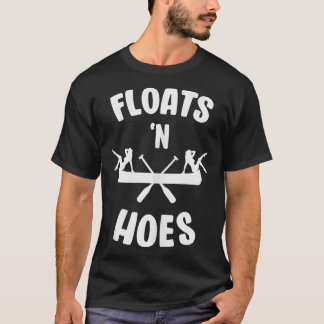 Flyter N Hoes Funny Flyter floden Canoe vid Resa T Shirt