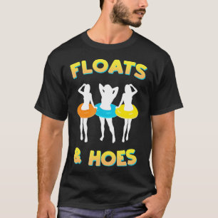 Flyter och Flyter Resa Tubing River Raft T Shirt
