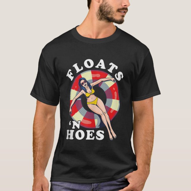 Flyter och hål Flyter Resa Tubing River Floa T Shirt (Framsida)