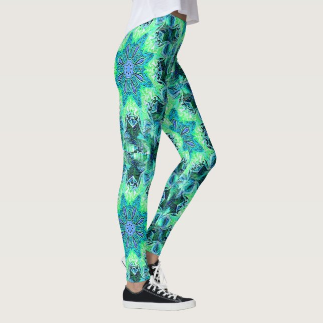 Flyter sjöblommor"... leggings (Höger)