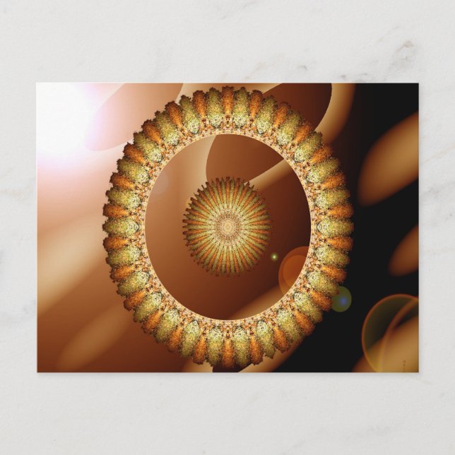 Flyter ut i galaxen.... vykort (Framsida)