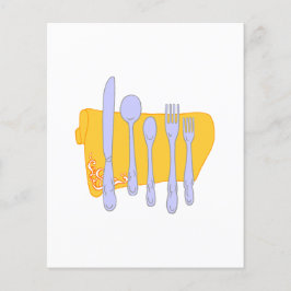 Flytermall för Anpassningsbar för Silverware-meny