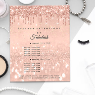 Flyterpriser för makeup Beauty Salon Ro Glitter1 Flygblad