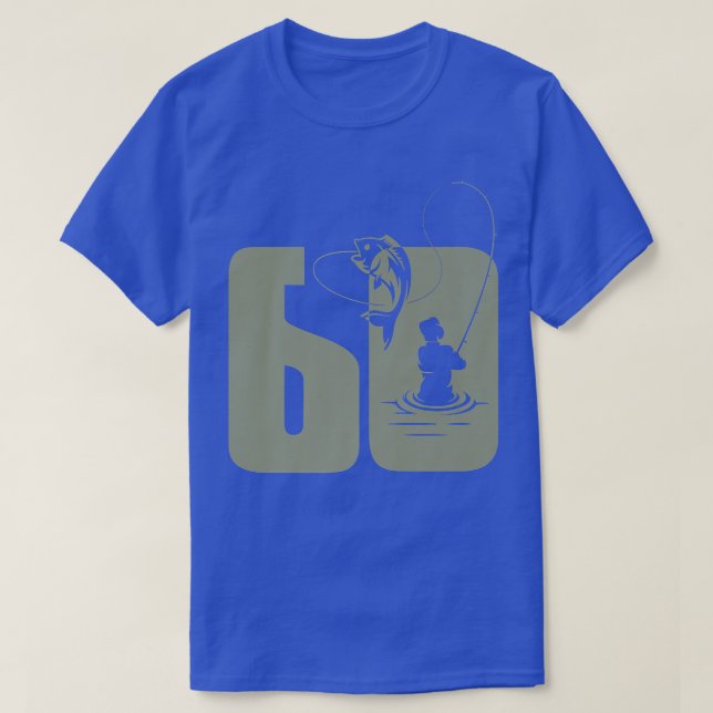 Flytfiske, hobby eller professionell angler 60 föd t shirt (Design framsida)