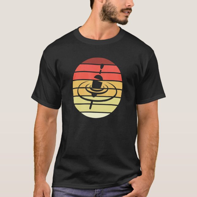 Flytgarnsflöte Retro Stil Vintage T Shirt (Framsida)