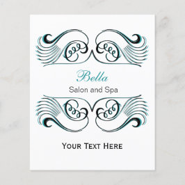 Flytmaskiner för akvatiska, svarta och vita Chic Flygblad