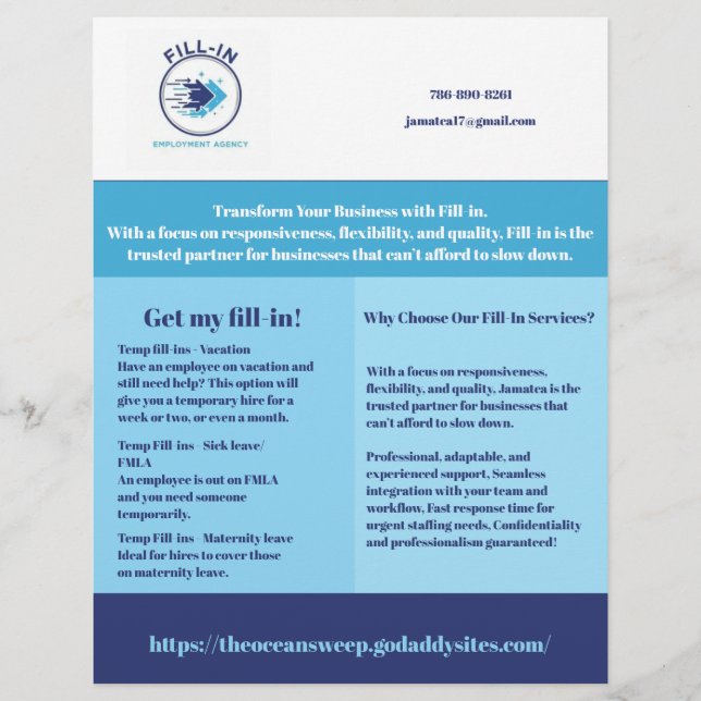 Flytprov Reklamblad (Framsidan)