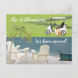 Flytt av vi har flyttat Budget Ocean Beach Golf Mo Meddelande Vykort